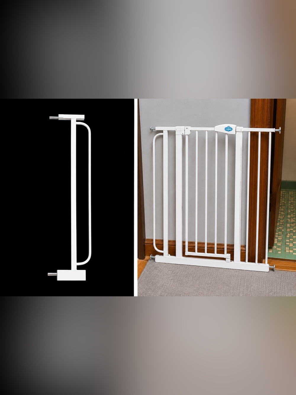 Regalo Safety Gate Extender Piece 4" For Widening 30" Gate : Extension Piece